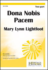 Dona Nobis Pacem Two-Part choral sheet music cover